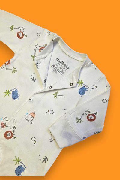 MAİBELLA Lion Detailed Newborn Baby Rompers and Hat Set