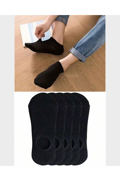 BGK 5 Pairs Unisex Basic Ballerina Socks