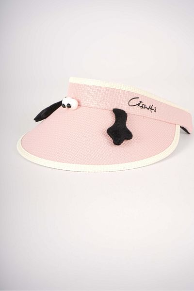 MİNİKO KİDS Kitty Girl's Adjustable Straw Visor Hat