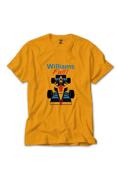 Z zepplin Κίτρινο μπλουζάκι F1 Williams