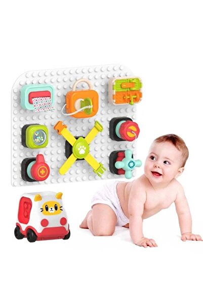 Smart Vibe CreativeBoard Indiggo® Musical Activity Board, Compatible with LEGO Toys, Car, 10 Melodies, Unlimit