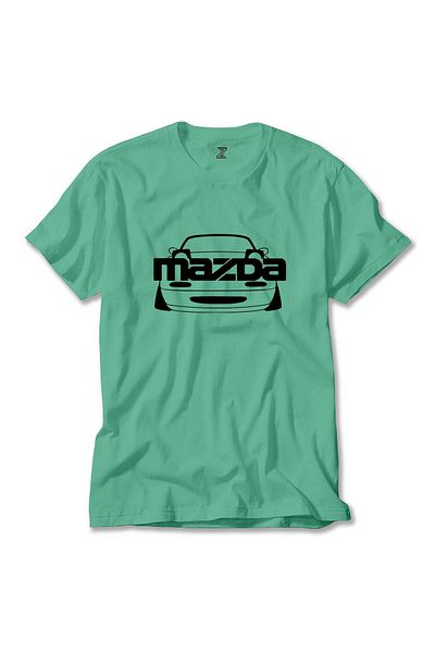 Z zepplin Πράσινο μπλουζάκι Mazda RX 7 Text Car