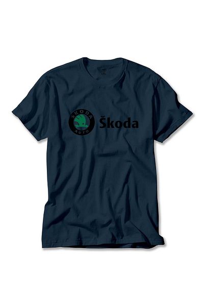 Z zepplin Μπλουζάκι με λογότυπο Skoda Text Navy Blue