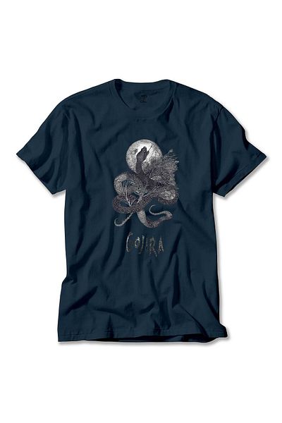 Z zepplin Μπλουζάκι Gojira Snake and Moon Navy Blue