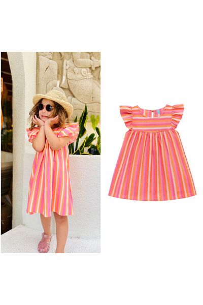 WİKİBOOM Girl's Muslin Dress