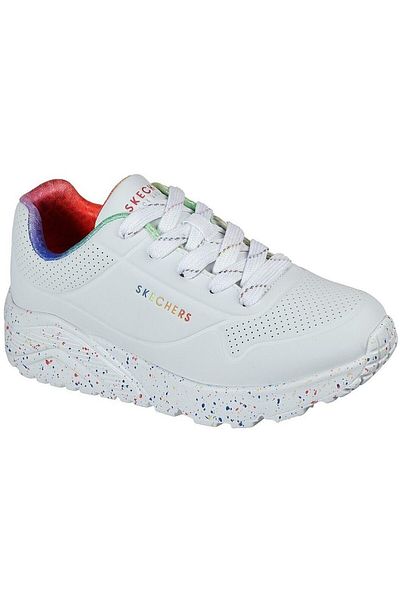 SKECHERS Dětské tenisky Skechers Uno Lite - Rainbow S, bílé