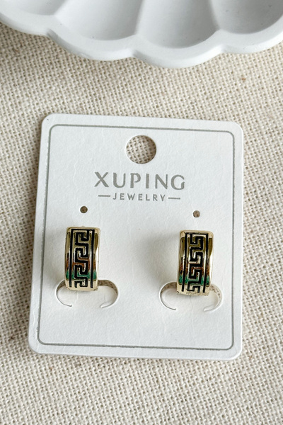 Modacaprea Xuping 14K Grek Halka Kadın Küpe – Kararmaz | Kadın Takı Xuping Küpe