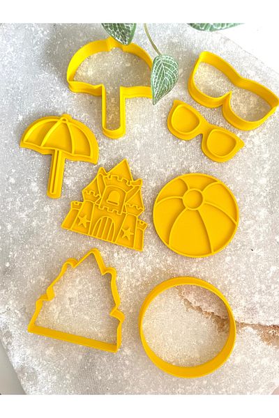 By Selen Suyolcu Summer Cookie Stamp and Cutter - Set of 4