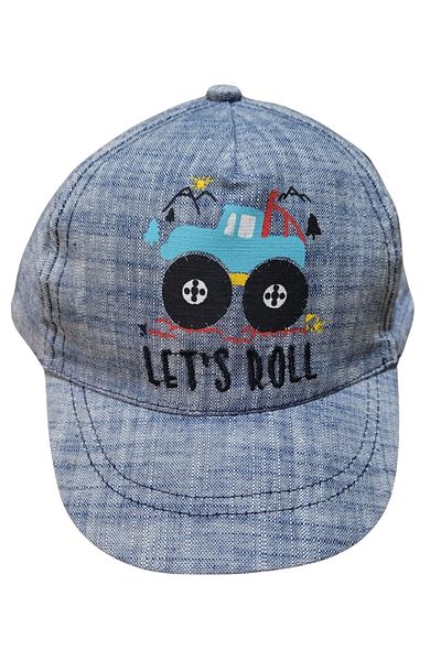 Kitti Baby Boy Hat Cute Cartoon Pattern Cotton Adjustable Sun Hat 46-48cm