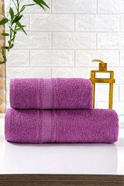 swilex Duvet Cover World Purple 2-Piece Towel Set
