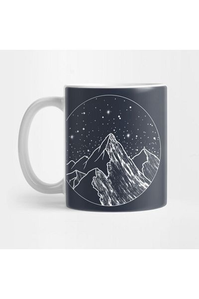 Pixxa Mountain and Stars Mug