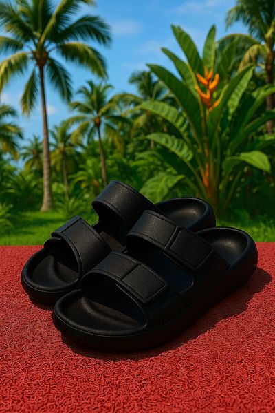 Moda Frato MERCAN Unisex Velcro Slippers Sea Beach Pool Slippers Μαλακή άνετη σόλα