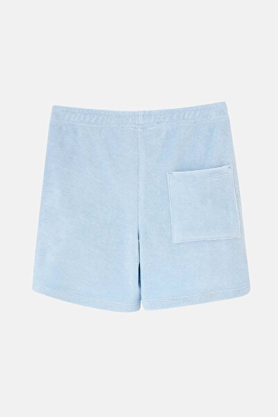WWF Market Blue Lobster Terry Kids Shorts - Light Blue