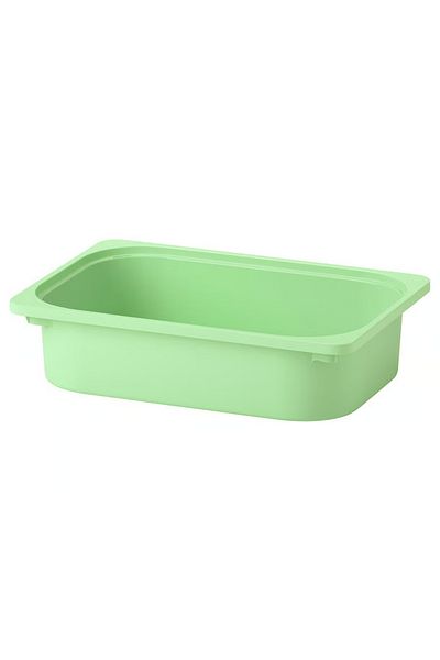 IKEA TROFAST Storage Box Light Green 42x30x10 cm – Durable, Stackable Kids Toy Organizer Bin