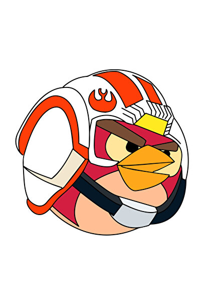 INOVATIX Set de 8 piese, autocolant Angry Birds Star War echipament de luptă ...