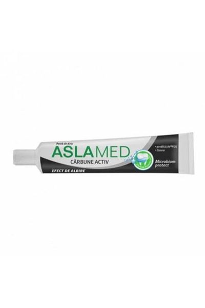 AslaMed Pasta de Dinti AslaMed din Carbune Activ, 75 ml