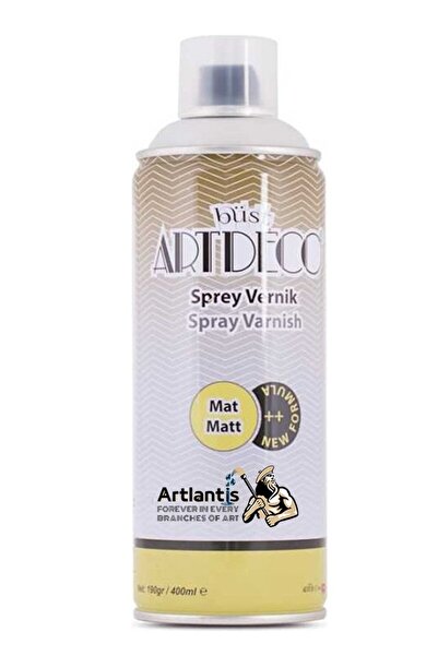 Artlantis Mat Akrilik Vernik 400 ml Sprey 1 Adet Kalıcı Şeffaf Koruma İç ve D...