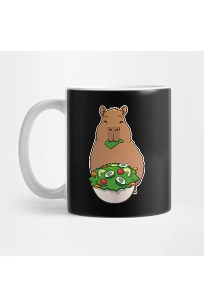 Pixxa Salad Lover Capybara Mug Cup