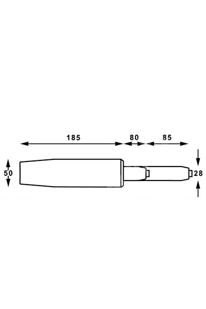 Depox Set de discuri de echilibru metalice, 22 cm x 15 cm și cilindru cu piston, gaz, pentru scaune de birou, argintiu, 35 cm