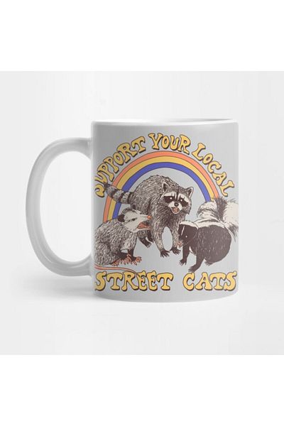 Pixxa Raccoons Mug Cup