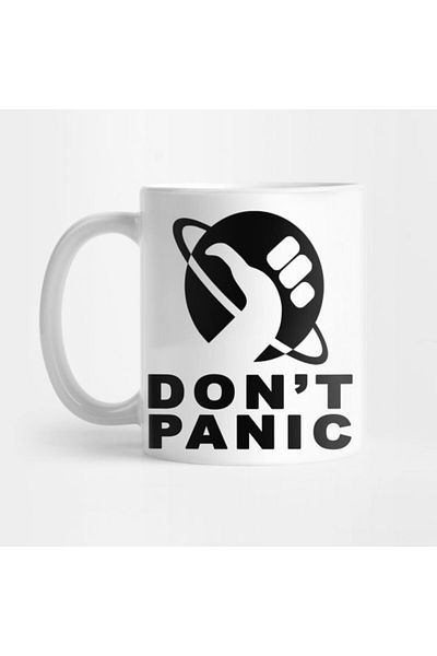 Pixxa Don'T Panic Mug