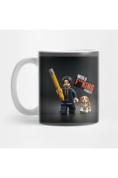 Pixxa With a Pencil Mug Cup