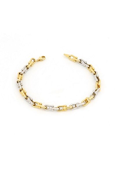 MOHI Fine Jewellery 14k white and yellow gold bracelet