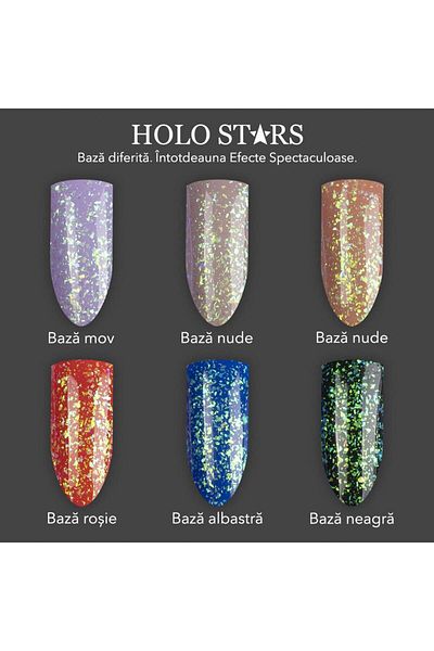 SensoPRO Milano Oja semipermanentă Holo Stars SensoPRO Milano 10ml, Verde Spațial #01