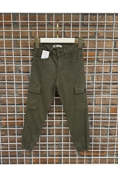 markamodi Unisex Cargo Pocketed Cargo Pants with Elastic Legs