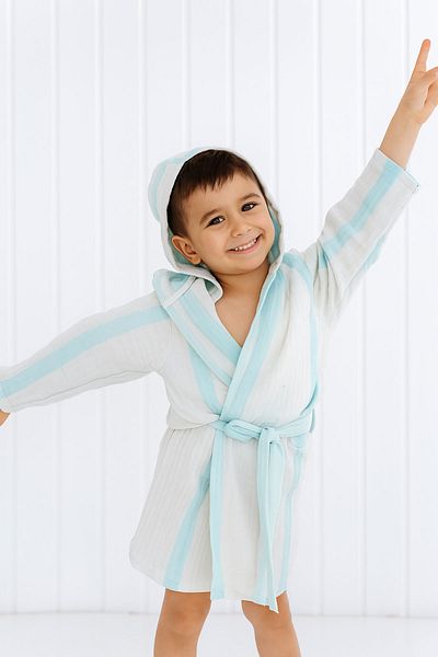 Tuğba Kuğu 4 Layer Muslin Bathrobe - Line Series