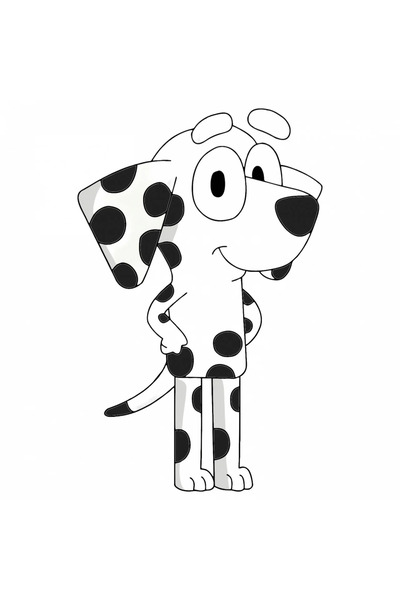 INOVATIX Set de 8 piese, autocolant Chloe Bluey, INOVATIX®. 6 cm