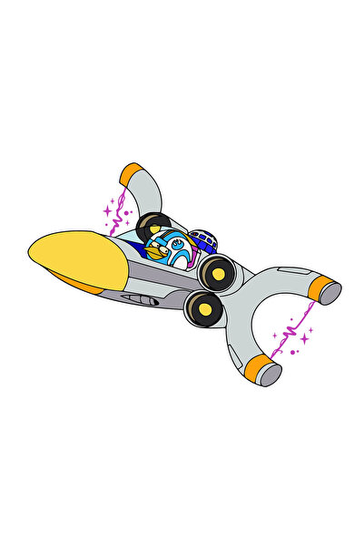 INOVATIX Set de 8 piese, autocolant Angry Birds Star War navă magnetică, INOV...