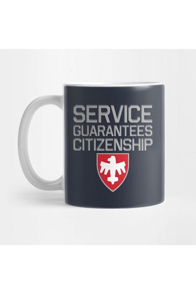 Pixxa Starship Troopers - Service Guarantees Citizenship Mug