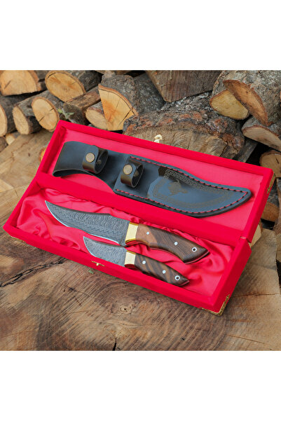 kösemehmet Babalı Oğul Set - Damascus Çelik