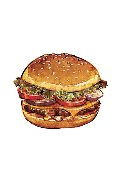 Pixxa Hamburger Love Mug