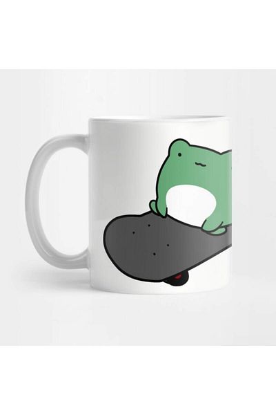 Pixxa Skateboarder Frog Mug