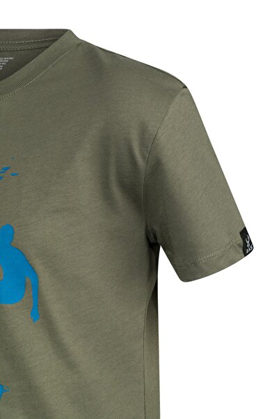 2AS Aja Παιδικό εμπριμέ μπλουζάκι Χακί 220