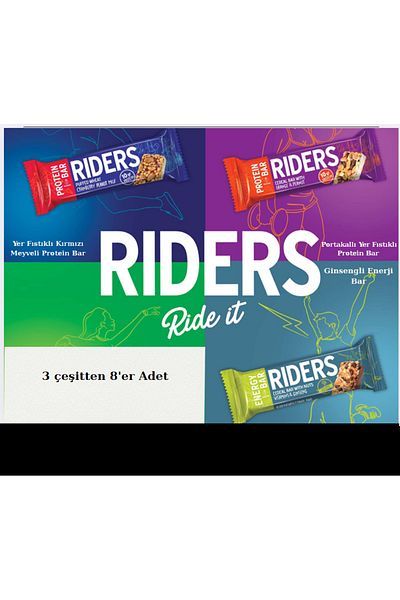 GRANIO Riders Protein -Energy Bar Trial Pack-24 Units