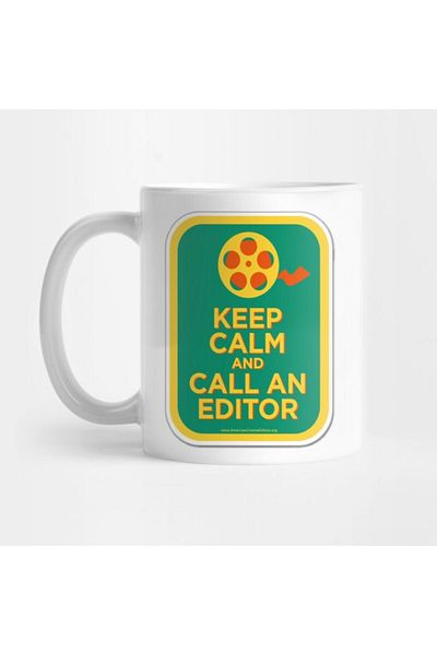 Pixxa Keep Calm and Call and Editor Mug Cup