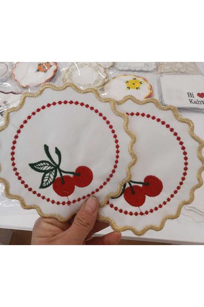 miras home 2 Μαντηλάκια παρουσίασης καφέ Cherry, Χαρτοπετσέτα σερβιρίσματος, Χαρτοπετσέτα κοκτέιλ