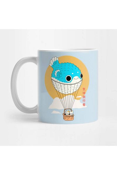 Pixxa Adventurous Cat - Travel Love Mug