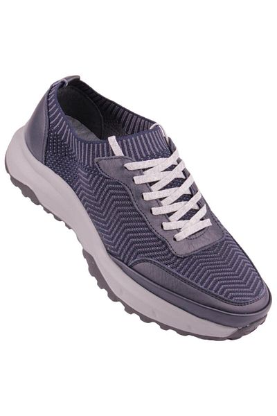 DETECTOR Trailknit Flex Men's Genuine Leather & Knitwear Casual Sports Shoes 2762