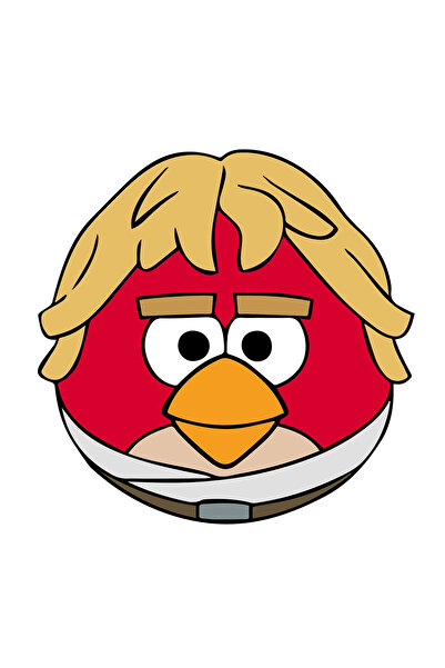 INOVATIX Set de 8 piese, autocolant Angry Birds Star Wars Luke Skywalker, INO...