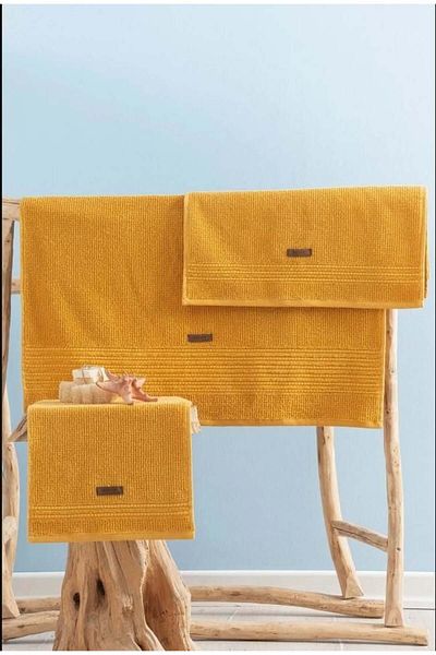 swilex * Box Welness Sunxset Yellow Towel Set