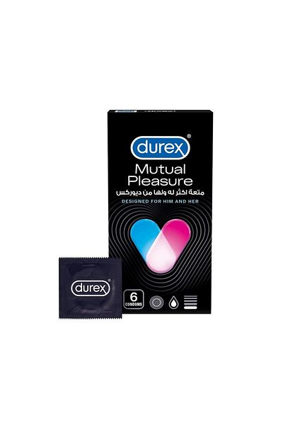 Durex ديوركس واقي ذكري متعة متبادلة - 6 قطعة