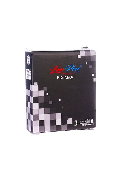 LOVE PLUS Prezervative Love Plus Big Max, 56 mm diametrul, 3buc