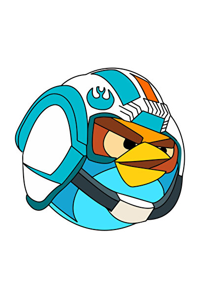 INOVATIX Set de 8 piese, autocolant Angry Birds Star War echipament de luptă ...