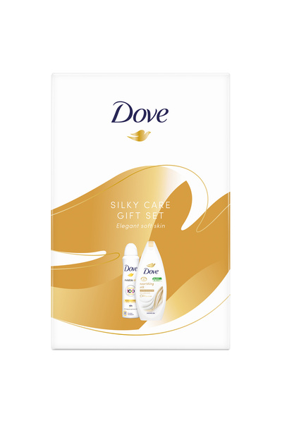 Dove Set Dove Silk Care: Spray antiperspirant, 150 ml + Gel de duș, 250 ml