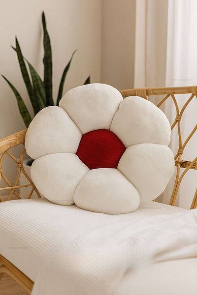 Plush Soft Decorative Daisy Throw Pillow Cushion Cushion Imported Fabric