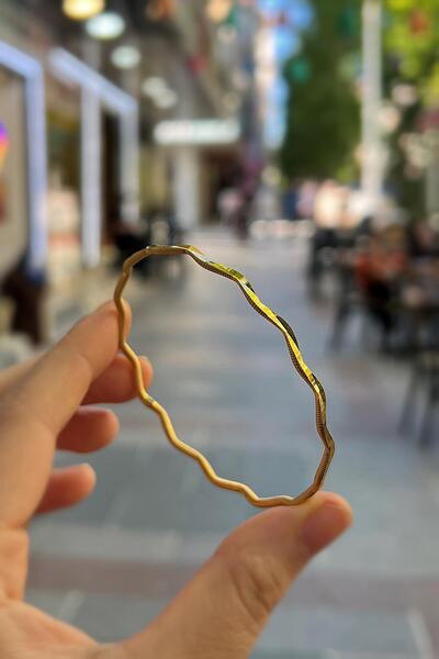 Erer Gümüş Gümüş zikzaklı ajda ray model bilezik el6532d1